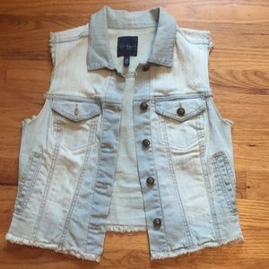 Jean vest by Jessica Simpson